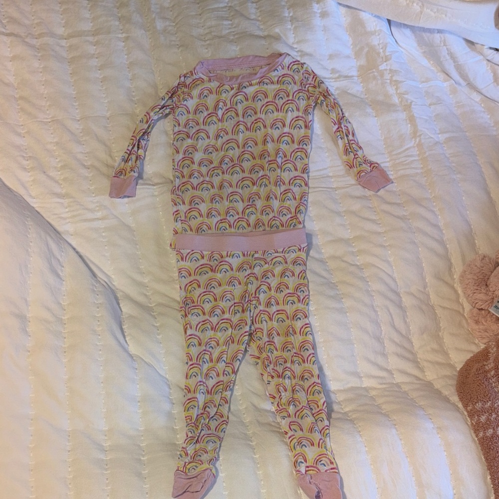 Little Sleepies Rainbow Patterned Pajama Top